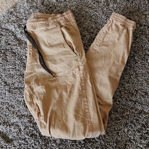 Mens khaki jogger pants size Medium american eagle